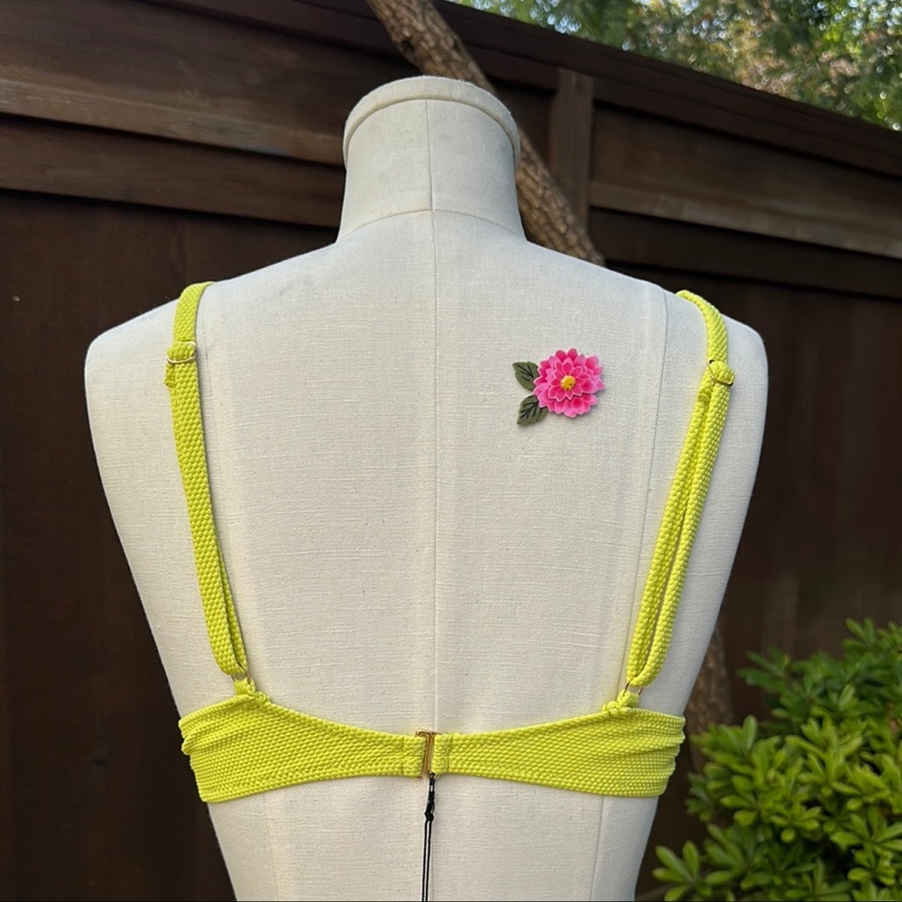 Laya Swim QUEEN TOP - LIME PIKE - Picture 4 of 4